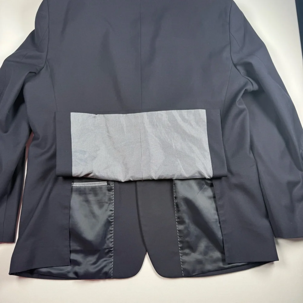 Tommy Hilfiger Men's Navy Blue Wool Blend Sport‎ Coat Jacket Size 44 R